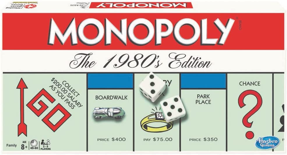1980s style monopoly game