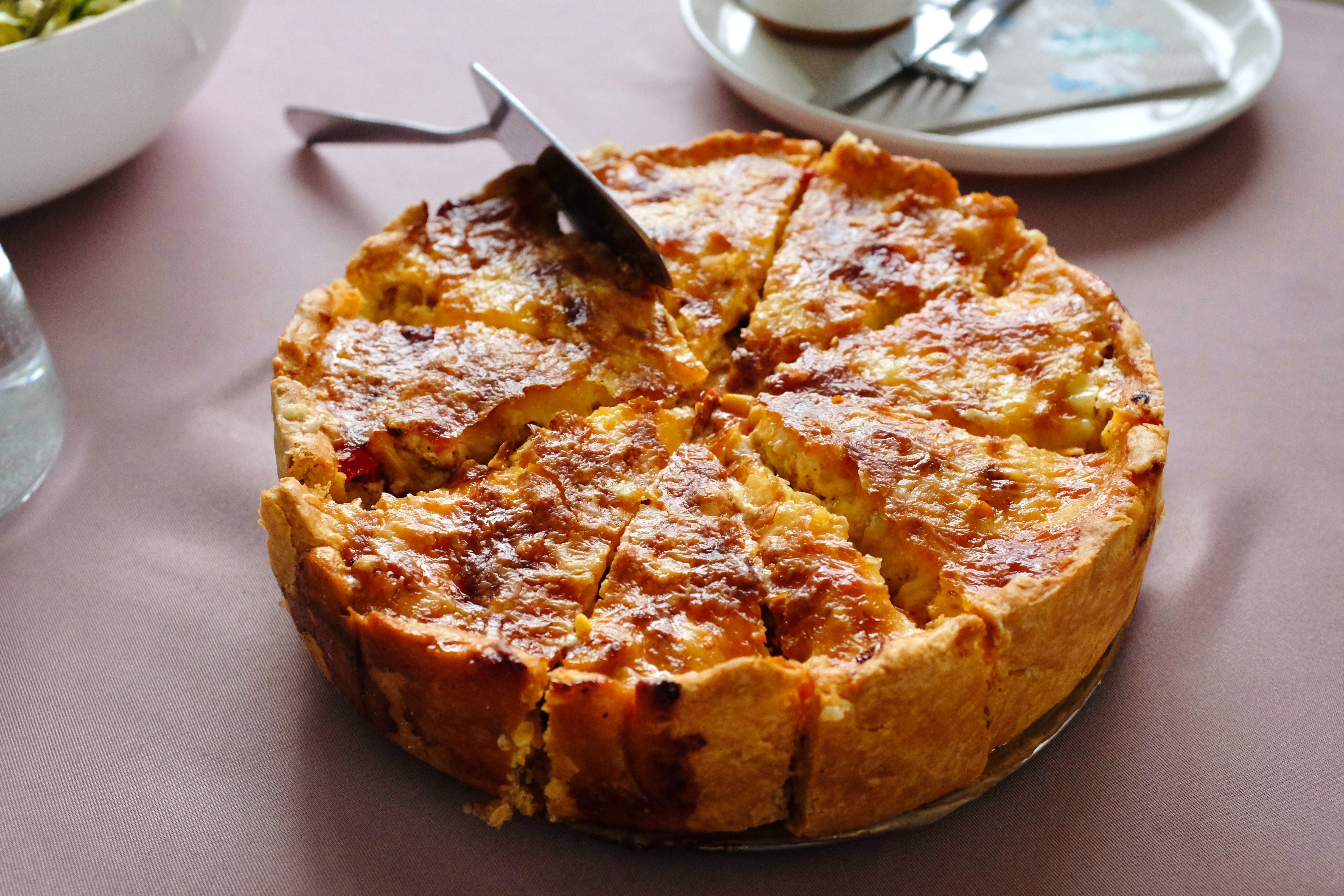 Cheddar and Bacon Quiche