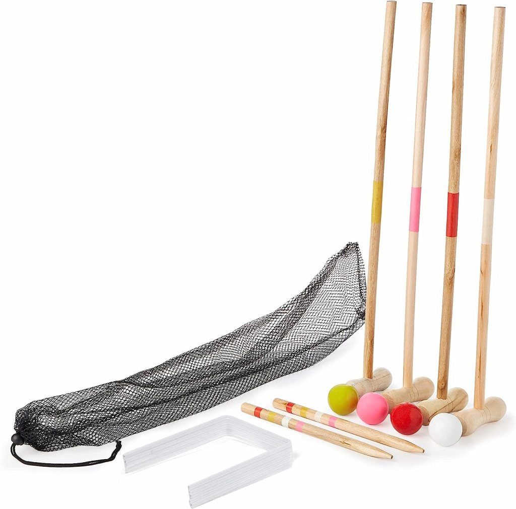 outdoor games pastel croquet set