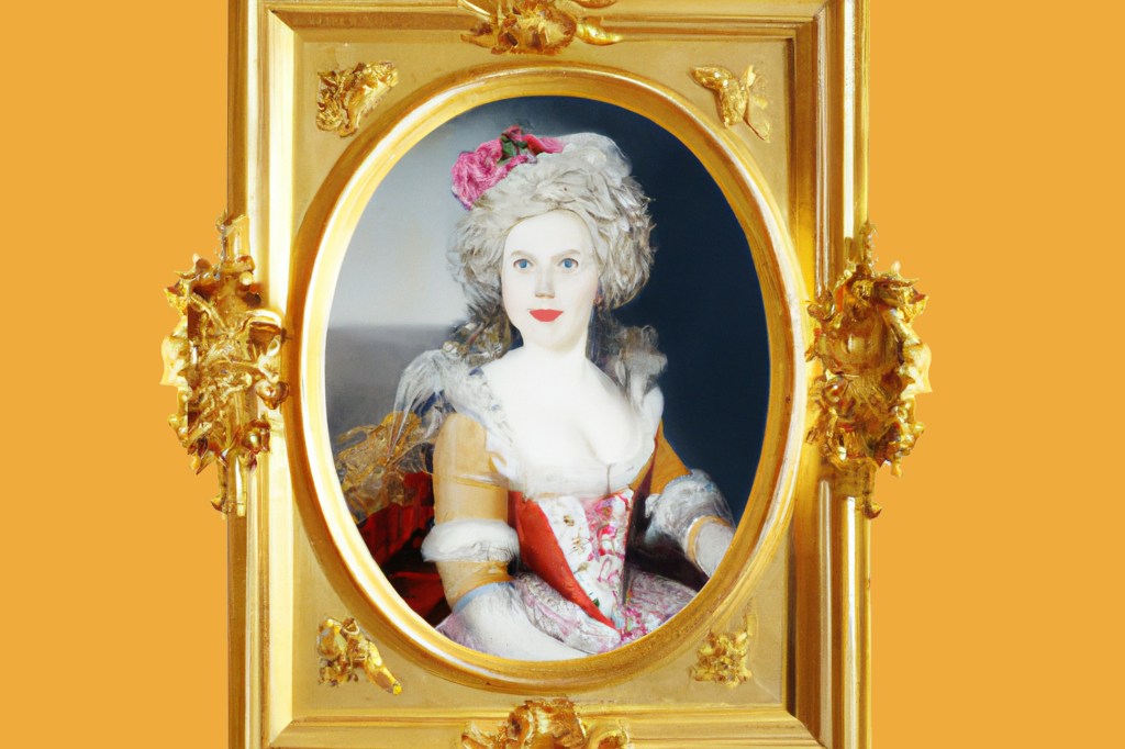 Bastille Day: portrait of Marie Antoinette