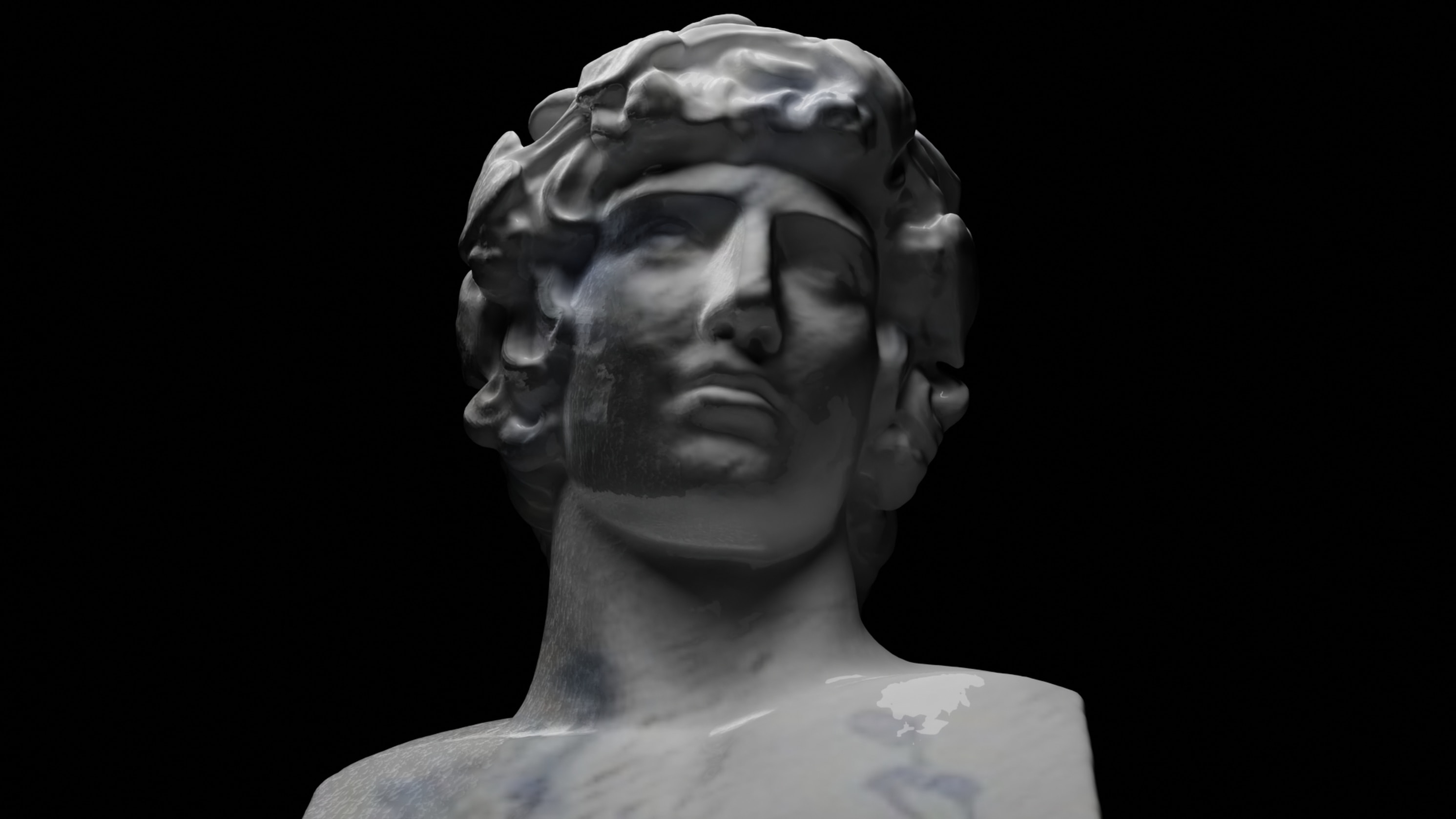 dionysus marble scuplture