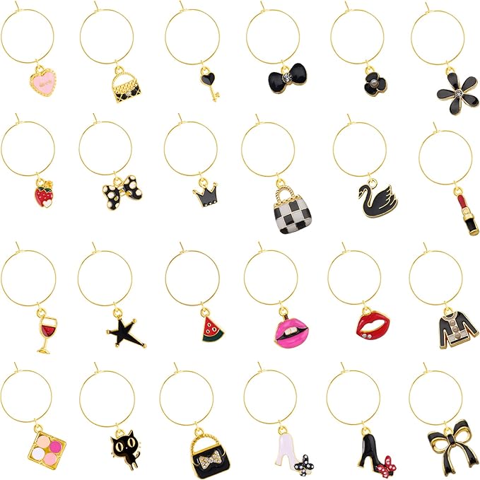 stocking stuffers -  wine charms