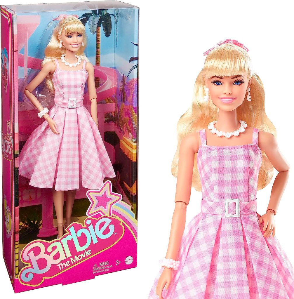 barbie doll in plaid dress
