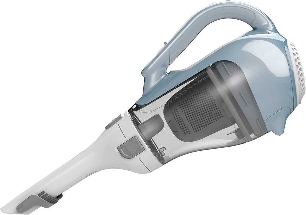 back to college: dustbuster in blue