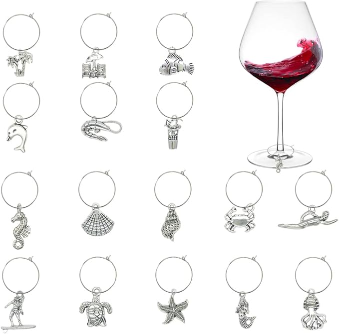 stocking stuffers - wine charms