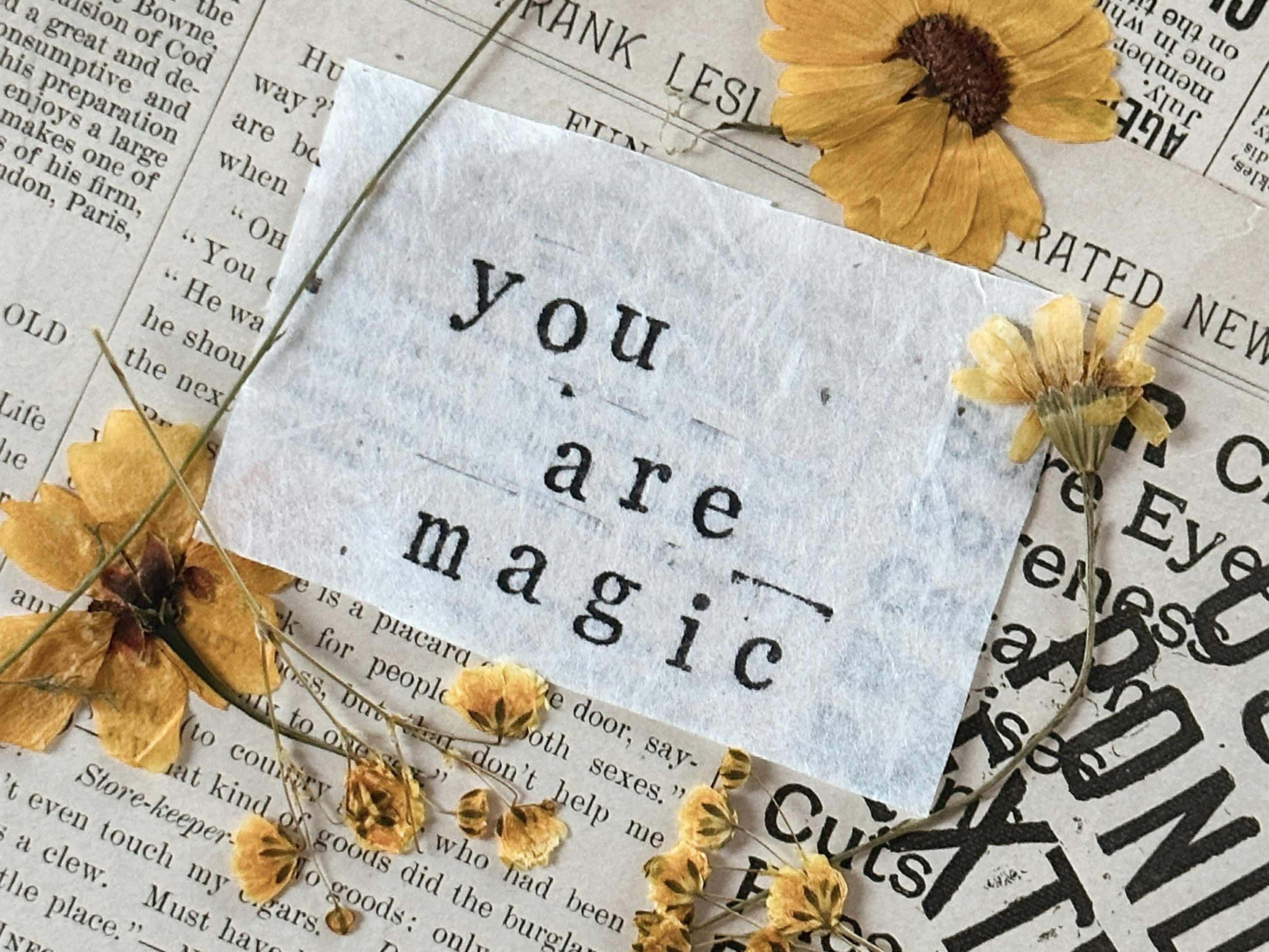 junk journal with a collage and pressed flowers