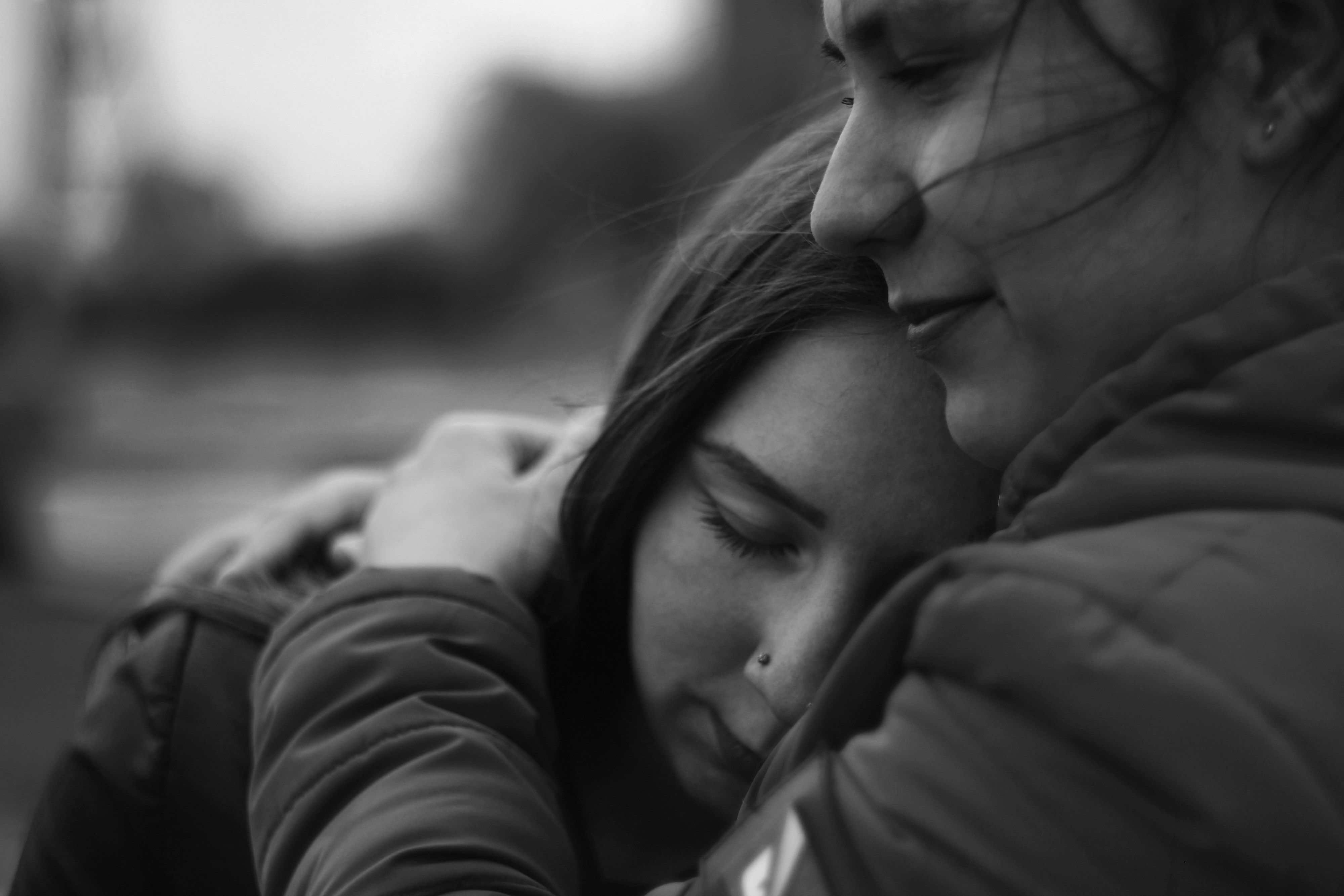 hug and apology