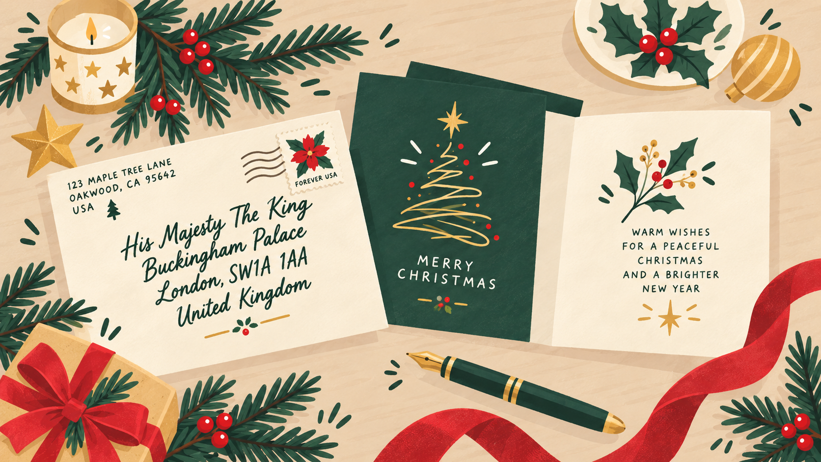 How to Send a Christmas Card to the Royal Family
